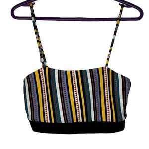 ZARA Tops Striped Knit Crop Tank